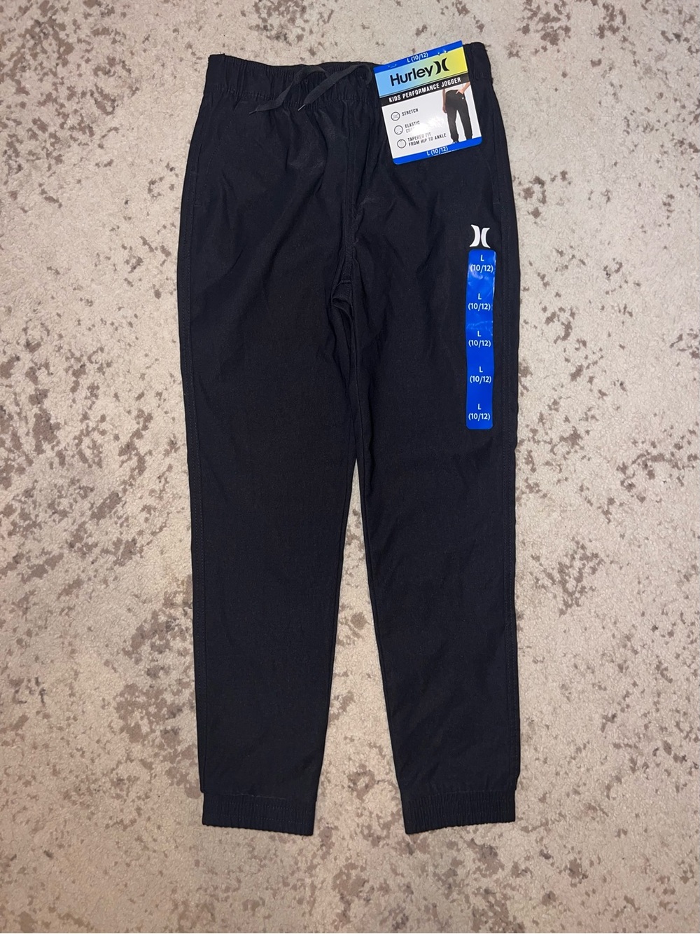 Hurley Boys Black Jogger Pants- NWT